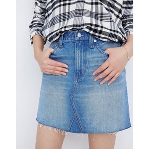 Madewell Rigid Denim A-Line Mini Skirt in Leandra Wash Size 29